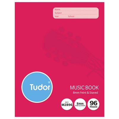 Buy Music book 96 page feint and staved #MU96 from PRBM Office Supplies