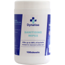 Dynatise hand sanitiser and surface wipes tub 100