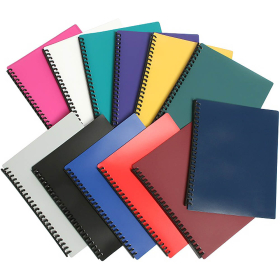 Marbig display book refillable A4 40 pocket assorted colours #M20074